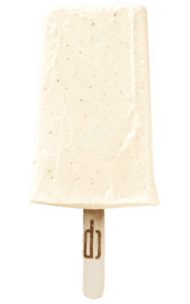 California Pops Eis am Stil Mandelmilch Vanille
